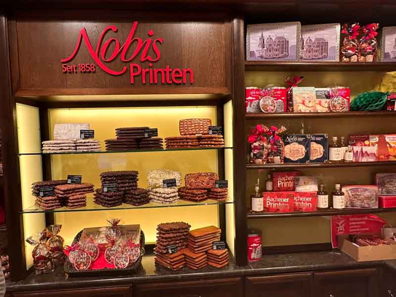 Nobis Printen (koeken), een lekkernij in Aken, leuk om als souvenir mee te nemen.