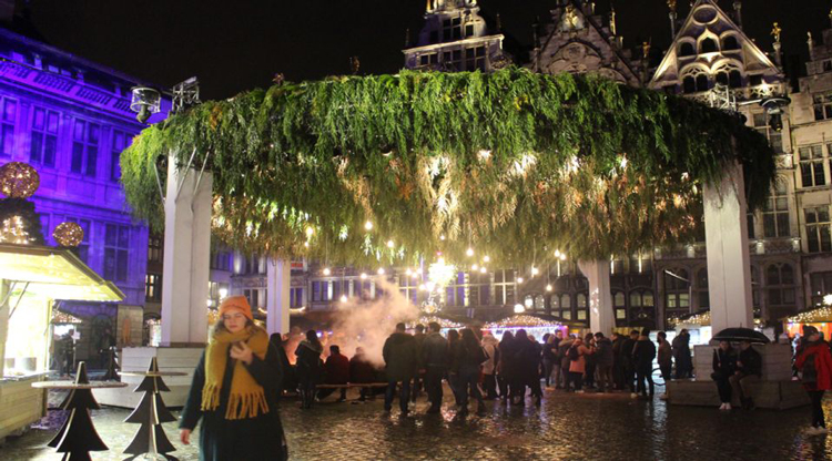  Kerstmarkt in Antwerpen België