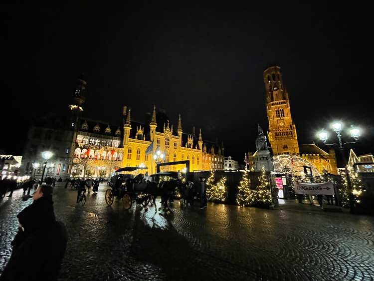 Kerstmarkt Brugge in Belgie