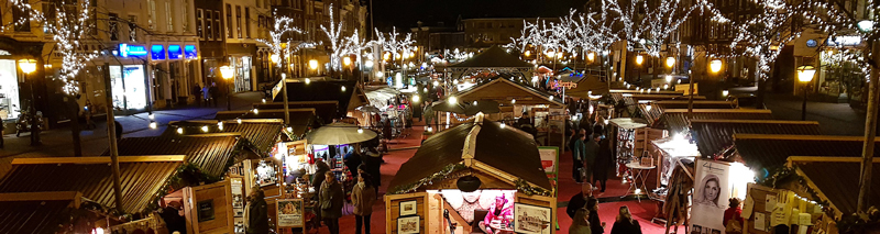 kerstmarkt in Leiden