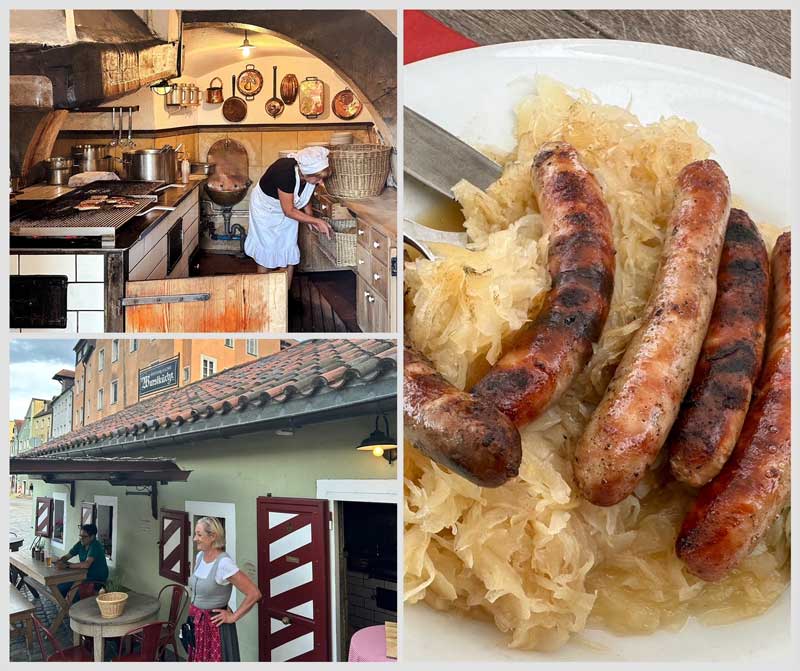 Braadworsten eten in Regensburg