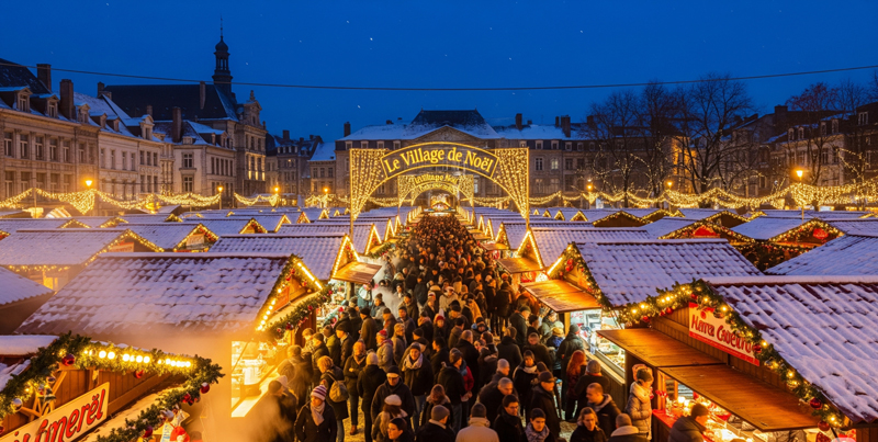 Le Village de Noël in Luik