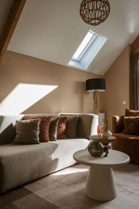 Interieur van een accommodatie op Vakantiepark De IJsvogel