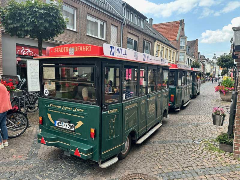 Treintje door Xanten