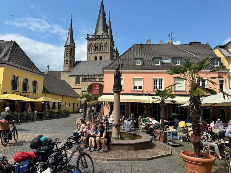 Xanten in Duitsland is een echte fietsstad