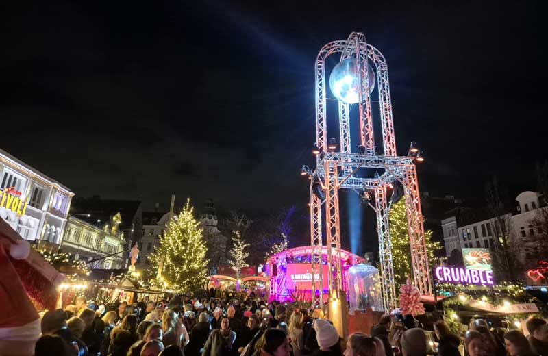 Kerstmarkt Reeperbahn in Hamburg