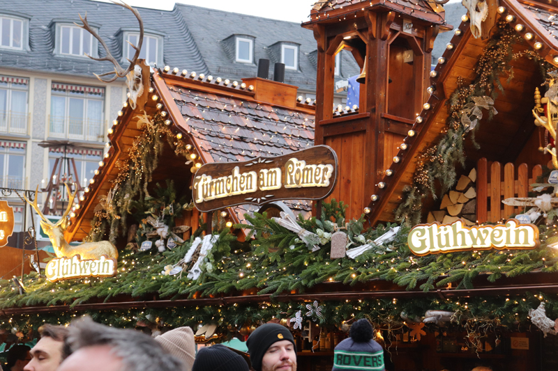 Leuke kraampjes op Kerstmarkt Frankfurt
